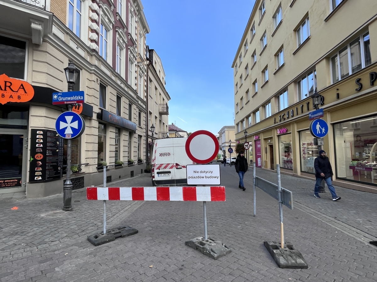 Przebudowa ul. Grunwaldzkiej [październik 2023]